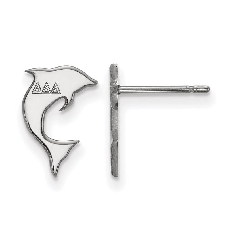 Sterling Silver Delta Delta Delta Xs Post Earrings